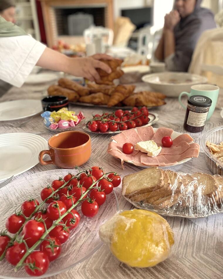 Table du petit déjeuner
